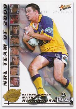 2001 Select Impact - Team of the Year 2000 #TY7 Nathan Hindmarsh Front